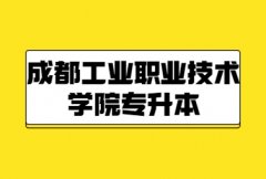 2022年成都工业职业技术学院专升本报考录取情况